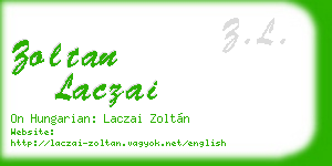 zoltan laczai business card